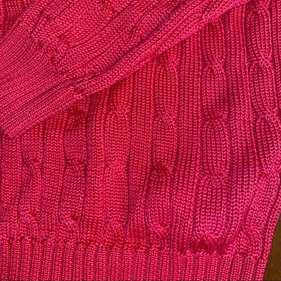 SOLD Ralph Lauren Hot Pink Sweater - Picture 3 of 11